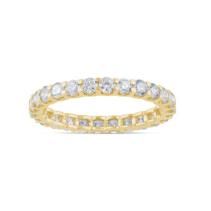Muse Jewelry 1.31ct G SI 14K Yellow Gold Diamond Eternity Band Ring Size 7