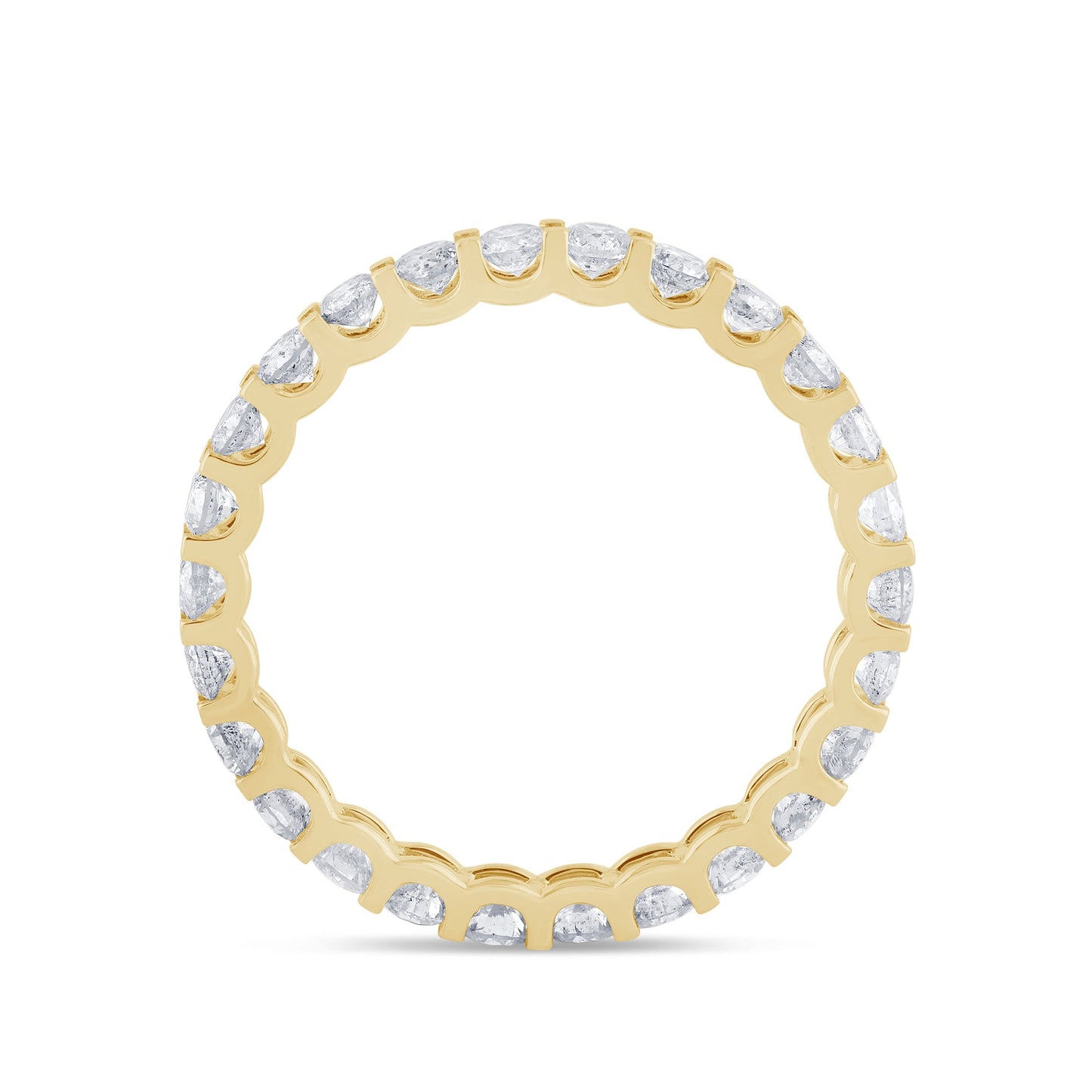 Muse Jewelry 1.31ct G SI 14K Yellow Gold Diamond Eternity Band Ring Size 7