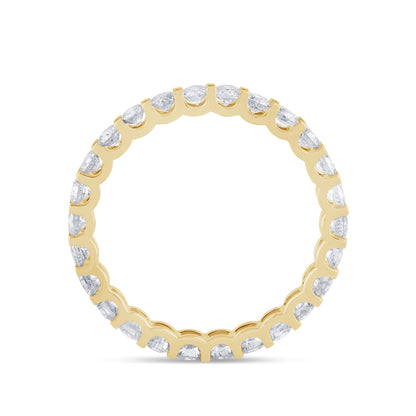 Muse Jewelry 1.31ct G SI 14K Yellow Gold Diamond Eternity Band Ring Size 7