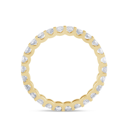Muse Jewelry 1.31ct G SI 14K Yellow Gold Diamond Eternity Band Ring Size 7
