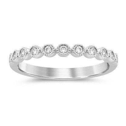 Muse Jewelry .22ct G SI 14K White Gold Women's Diamond Ring Band