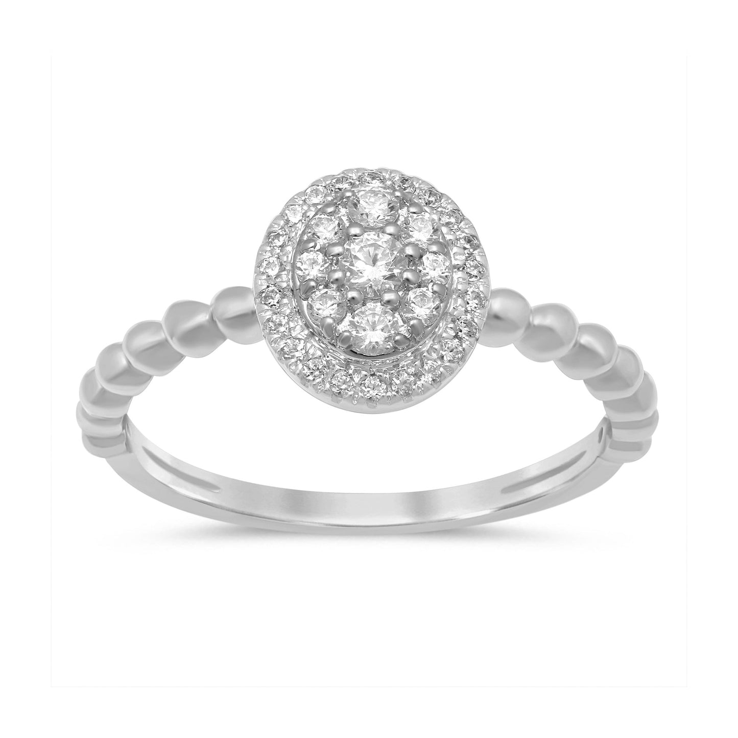 Muse Jewelry .28ct G SI 14kt White Gold Engagement Solitaire Promise Diamond Ring Size 6.5