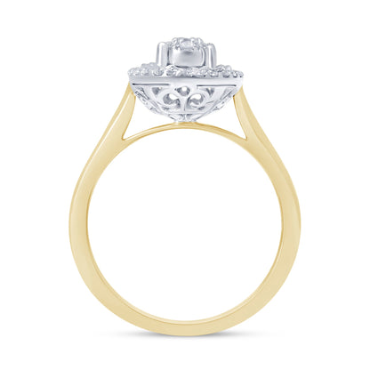 Muse Jewelry .25ct 14KT Yellow Gold Diamond Engagement Ring Size 6.5