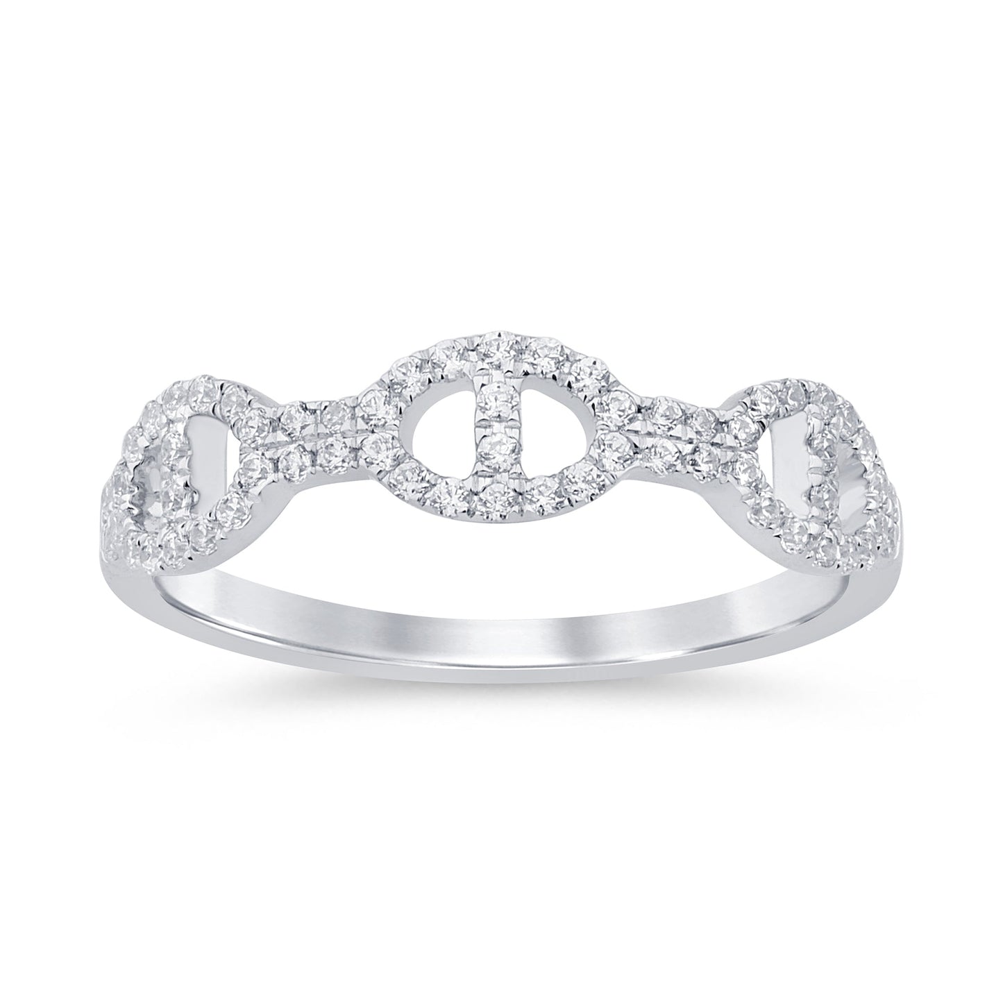 Muse Jewelry .25ct G SI 14K White Gold Women's Diamond Ring Band