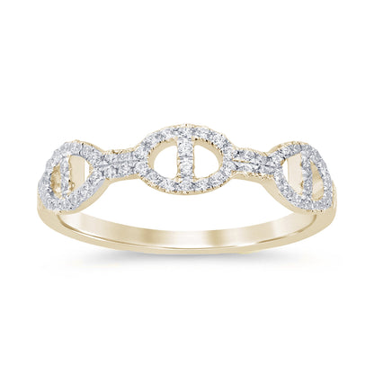 Muse Jewelry .25ct G SI 14K Yellow Gold Women's Diamond Ring Band Size 6.5