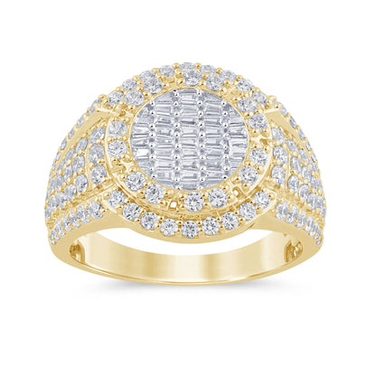 Muse Jewelry 1.72ct G SI 14K Yellow Gold Diamond Mens Band Ring Size 10