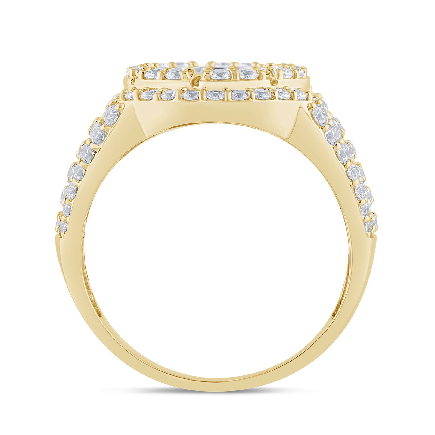 Muse Jewelry 1.72ct G SI 14K Yellow Gold Diamond Mens Band Ring Size 10