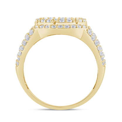 Muse Jewelry 1.72ct G SI 14K Yellow Gold Diamond Mens Band Ring Size 10