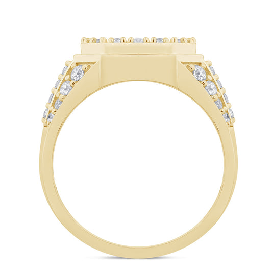 Muse Jewelry 2.16ct G SI 14K Yellow Gold Diamond Men's Band Ring Size 10