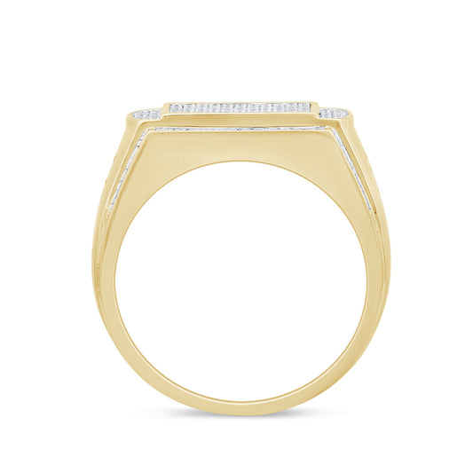 Muse Jewelry .58ct G SI 10K Yellow Gold Men's Ring