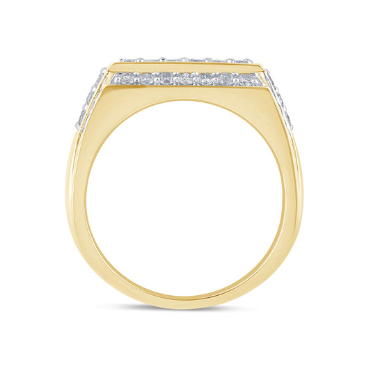 Muse Jewelry 2.07ct G SI 14K Yellow Gold Diamond Men's Band Ring Size 10