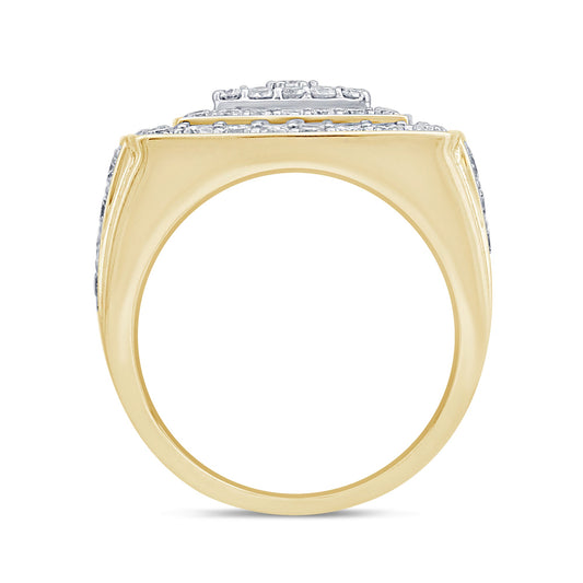 Muse Jewelry 3.00ct G SI 14K Yellow Gold Diamond Men's Band Ring Size 10