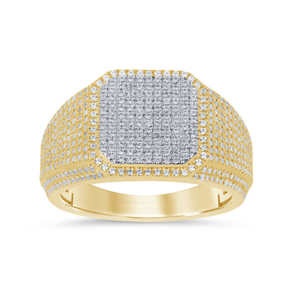 Muse Jewelry .86ct G SI 14K Yellow Gold Men's Diamond Ring Band