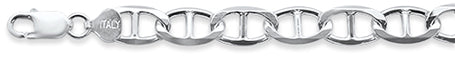 Muse Jewelry 250 11.8MM Mariner Chain Made in Italy Available in 8"-28" Inches NEW