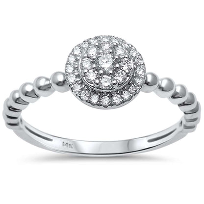 Muse Jewelry .25ct G SI 14kt White Gold Diamond Engagement Promise Ring Size 6.5