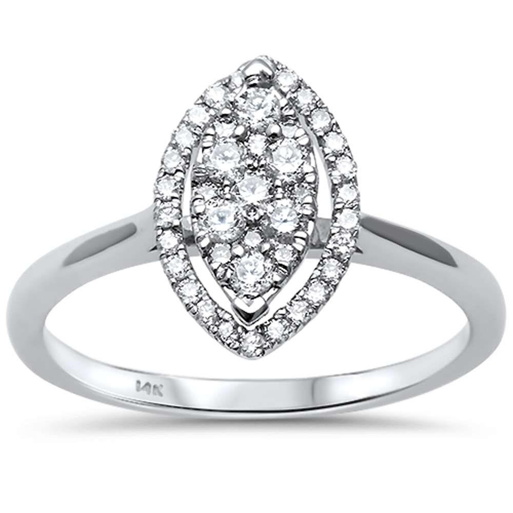 Muse Jewelry .41ct G SI 14kt White Gold Engagement Promise Diamond Ring Size 6.5