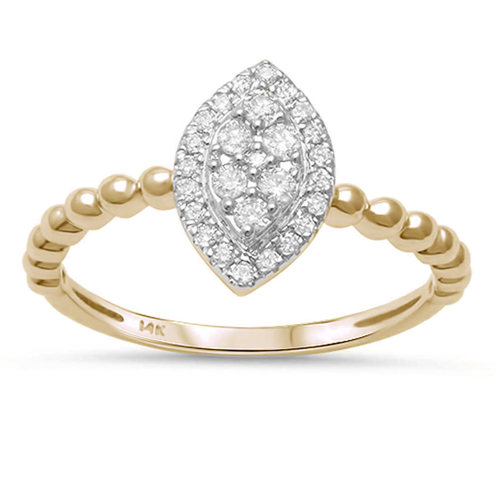 Muse Jewelry .20ct G SI 14K Yellow Gold Marquise Shape Diamond Engagement Ring