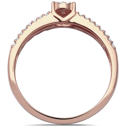 Muse Jewelry .20ct G SI 14kt Rose Gold Engagement Promise Diamond Ring Size 6.5