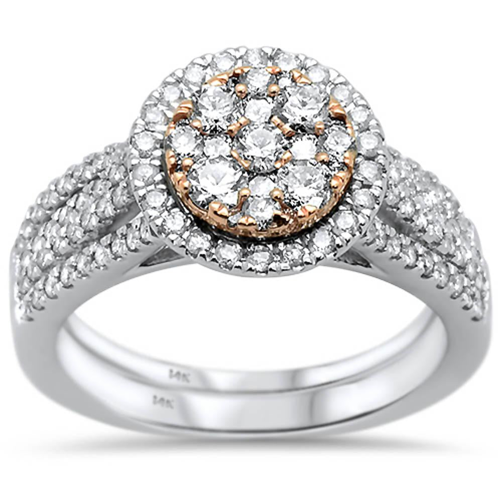 Muse Jewelry 1.07ct 14k Two Tone Round Diamond Rinze 6.5