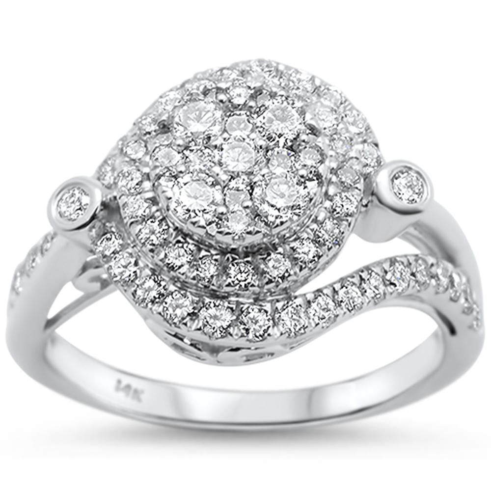 Muse Jewelry 1.04ct 14k White Gold Diamond Engagement Ring Size 6.5