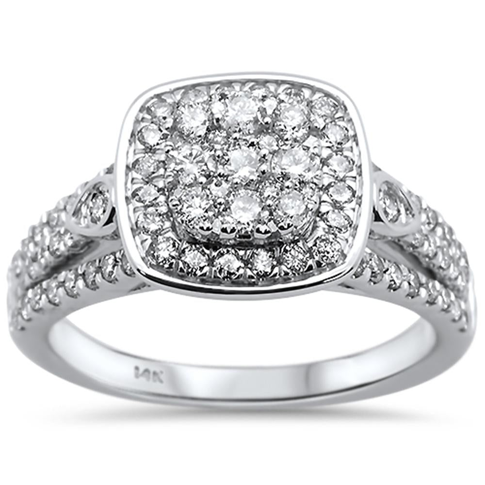 Muse Jewelry 1.03ct 14k White Gold Engagement Diamond Ring Size 6.5