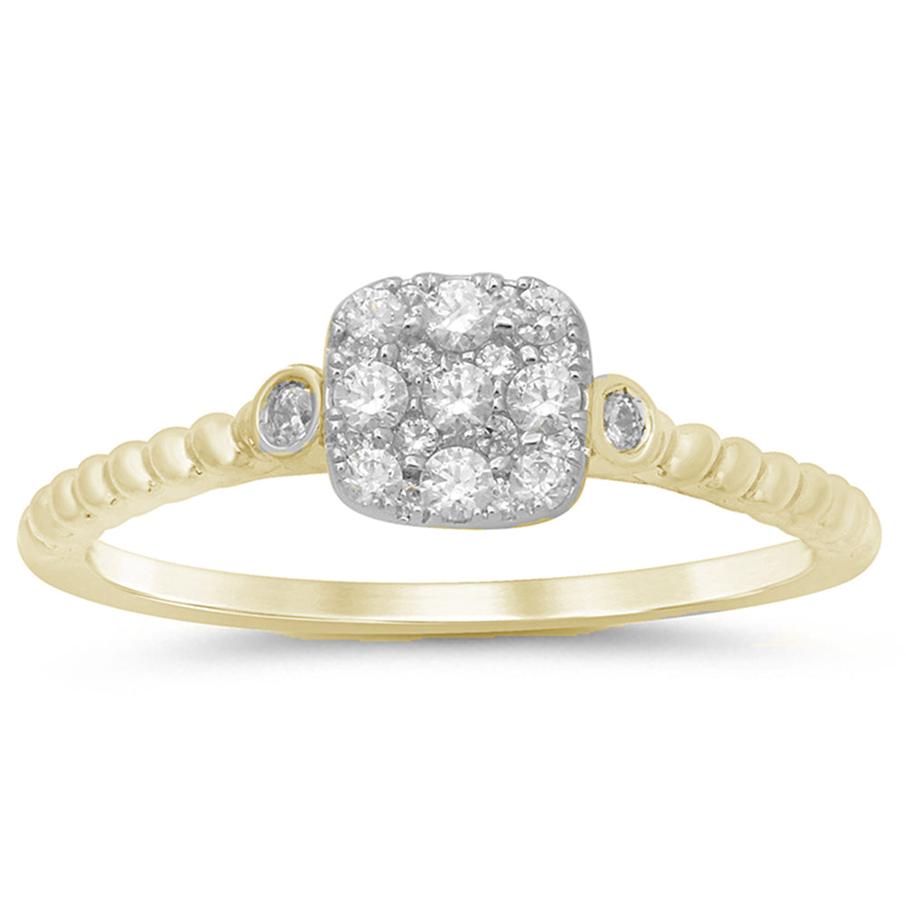 Muse Jewelry .26ct 14k Yellow Gold Diamond Solitaire Promise Engagement Ring