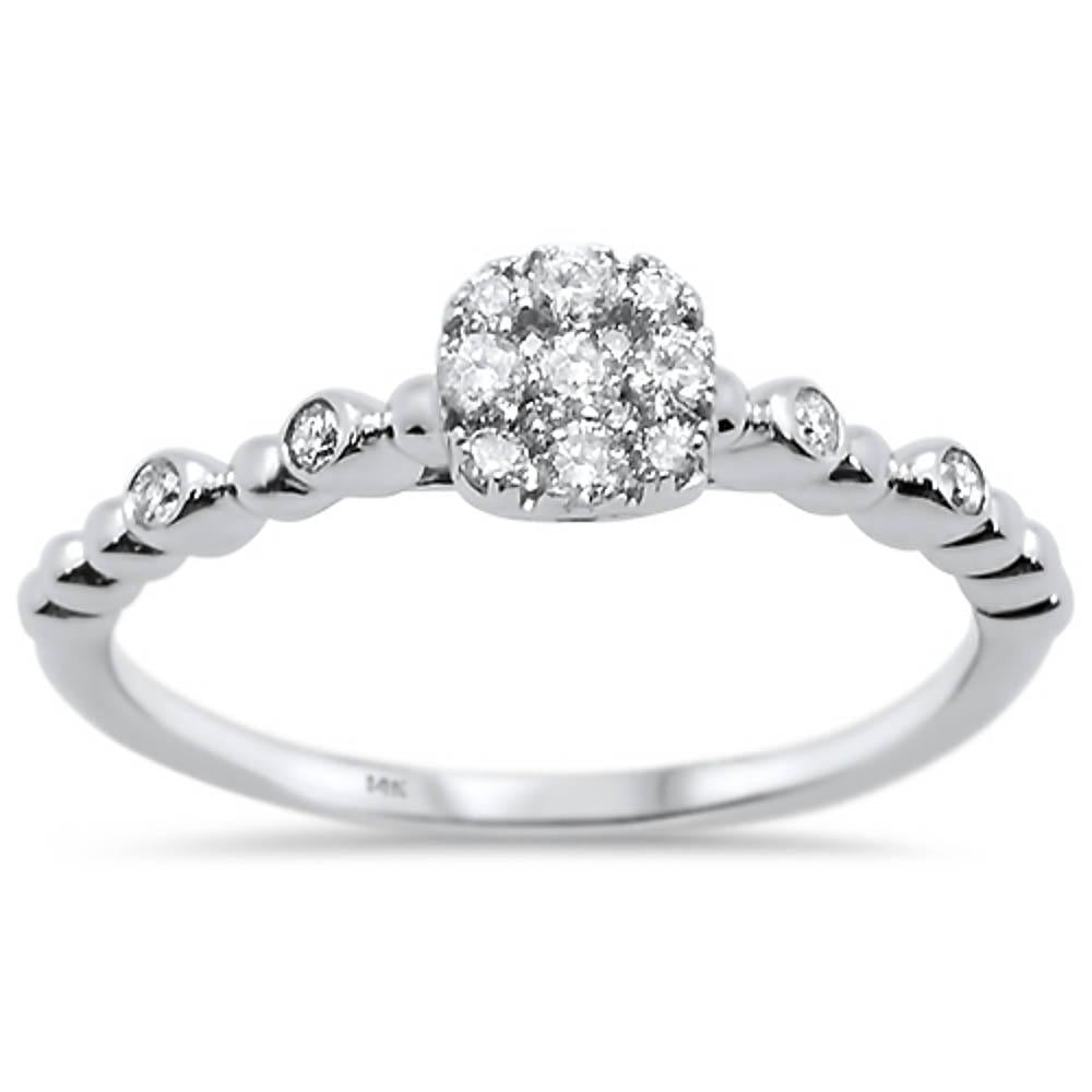 Muse Jewelry .25ct 14k White Gold Diamond Promise Wedding Engagement Ring Size 6.5