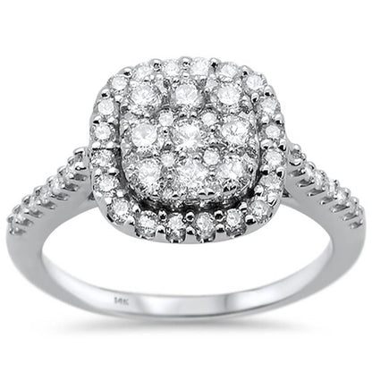 Muse Jewelry .86ct 14k White Gold Diamond Solitaire Ring Size 6.5