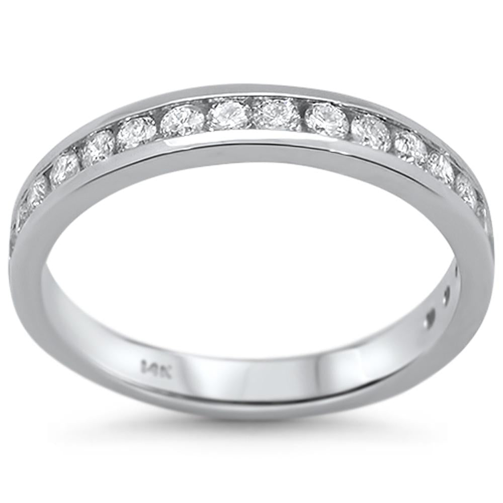 Muse Jewelry .50ct 14kt White Gold Diamond Band Ring Size 6.5