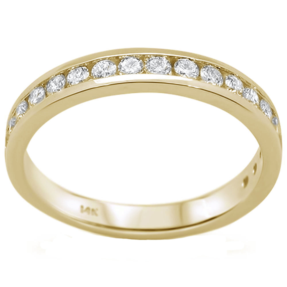 Muse Jewelry .50ct 14kt Yellow Gold Diamond Band Ring Size 6.5