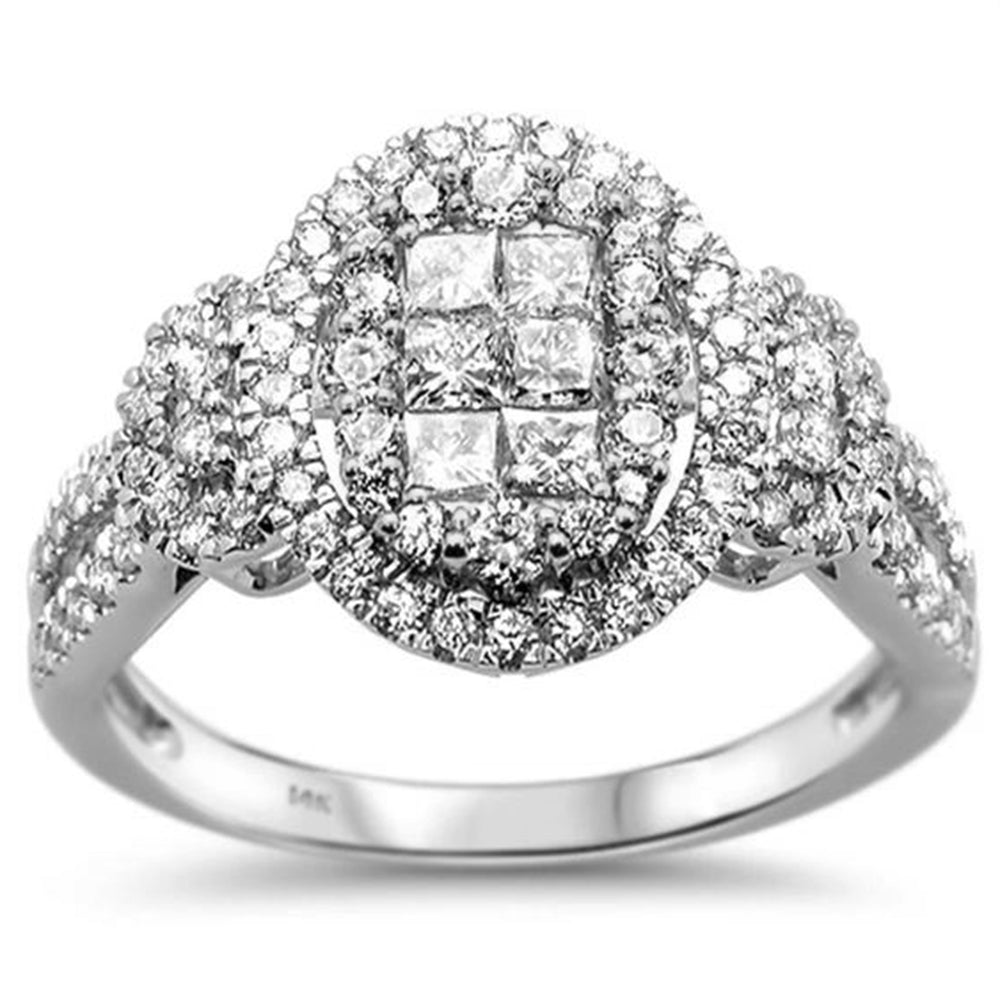 Muse Jewelry 1.03ct 14k White Gold Diamond Ring Size 6.5