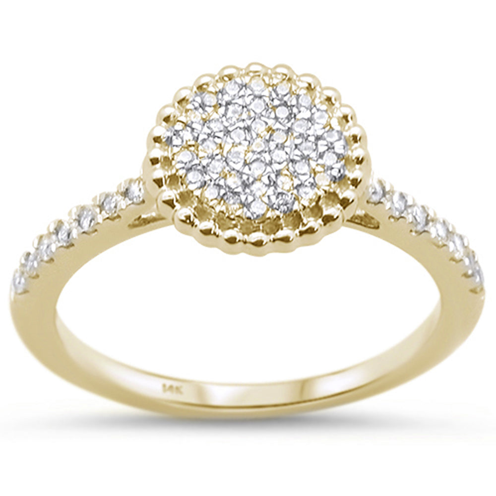 Muse Jewelry .25ct 14KT Yellow Gold Round Diamond Engagement Ring Size 6.5