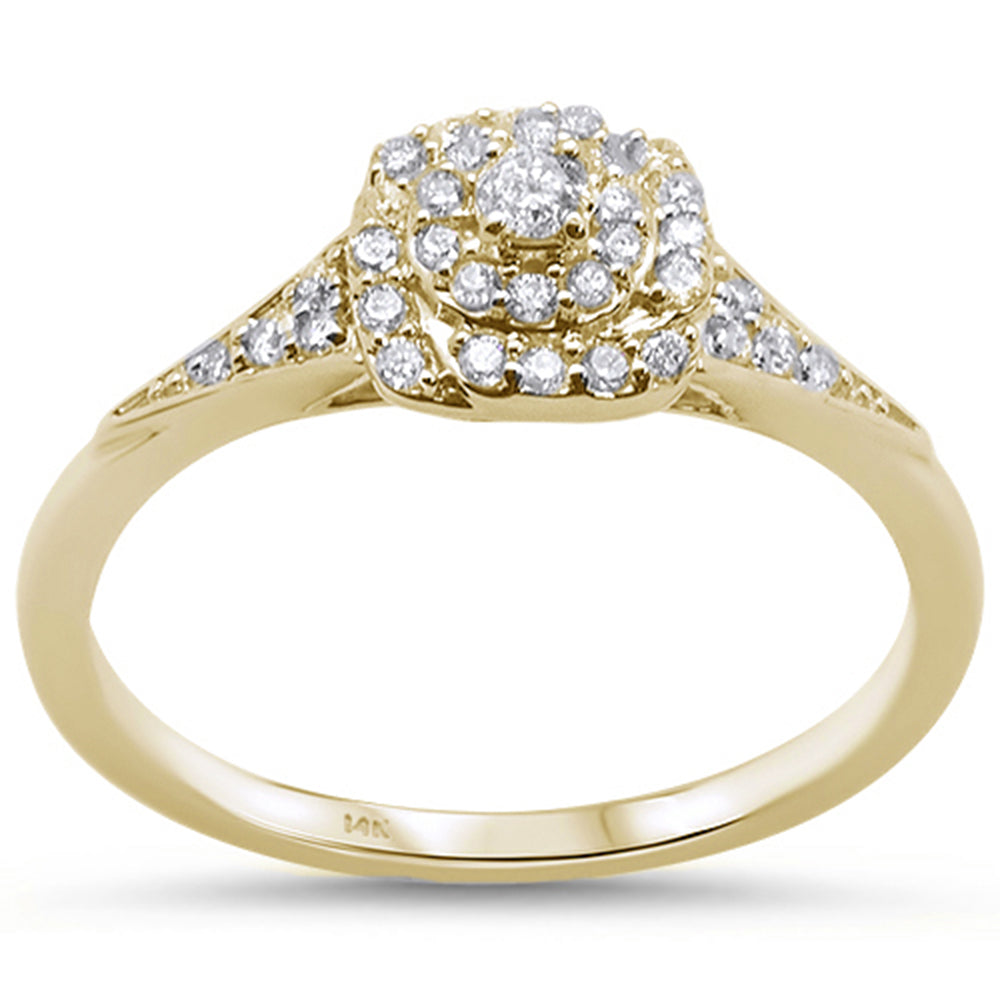 Muse Jewelry .26ct 14KT Yellow Gold Diamond Engagement Ring Size 6.5