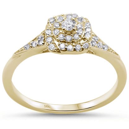 Muse Jewelry .26ct 14KT Yellow Gold Diamond Engagement Ring Size 6.5