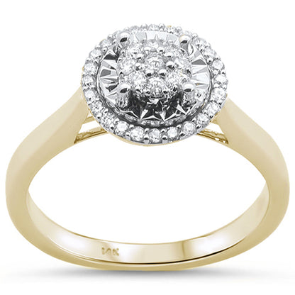 Muse Jewelry .25ct 14KT Yellow Gold Diamond Engagement Ring Size 6.5