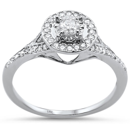 Muse Jewelry .40ct 14KT White Gold Diamond Engagement Ring Size 6.5