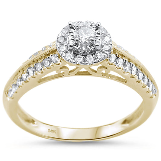 Muse Jewelry .51cts 14k Yellow Gold Diamond Solitaire Engagement Promise Ring Size 6.5