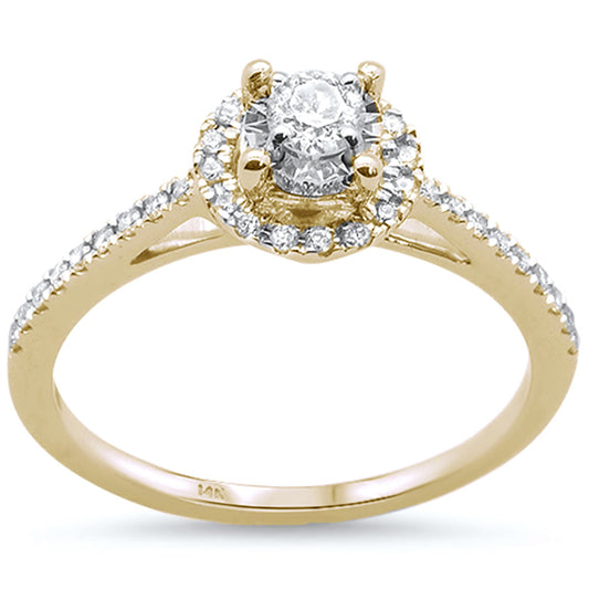 Muse Jewelry .23cts 14k Yellow Gold Diamond Solitaire Engagement Promise Ring Size 6.5