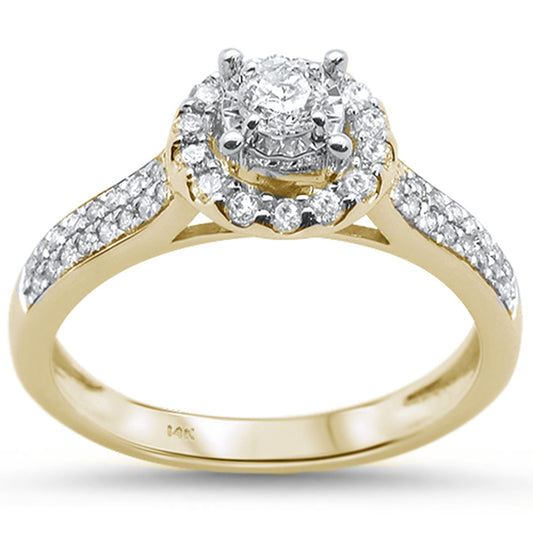 Muse Jewelry .50ct 14KT Yellow Gold Diamond Engagement Ring Size 6.5