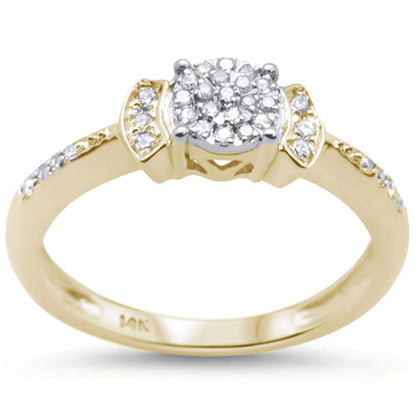 Muse Jewelry .16ct 14KT Yellow Gold Round Diamond Solitaire Ring Size 6.5