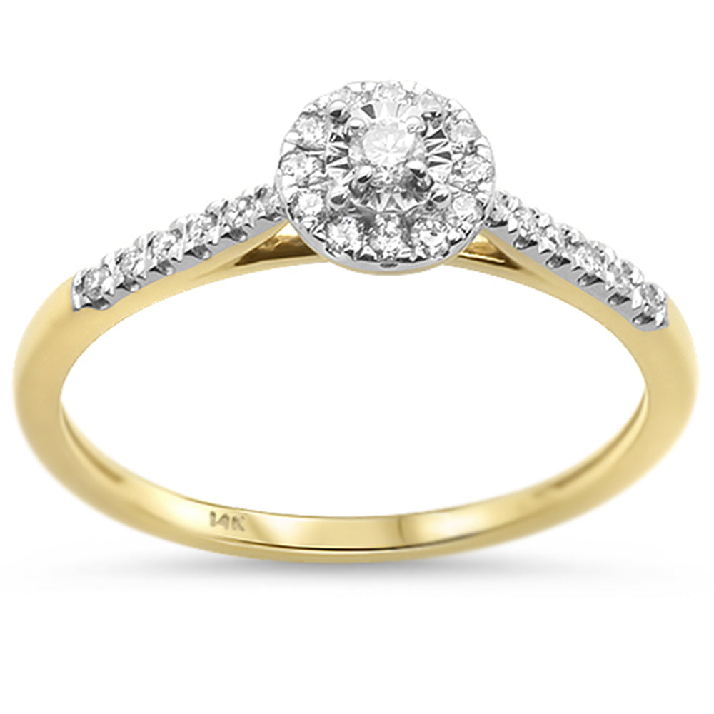 Muse Jewelry .18ct 14K Yellow Gold Diamond Ring Size 6.5