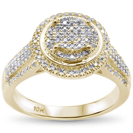 Muse Jewelry .37ct 10k Yellow Gold Diamond Engagement Wedding Ring Size 6.5