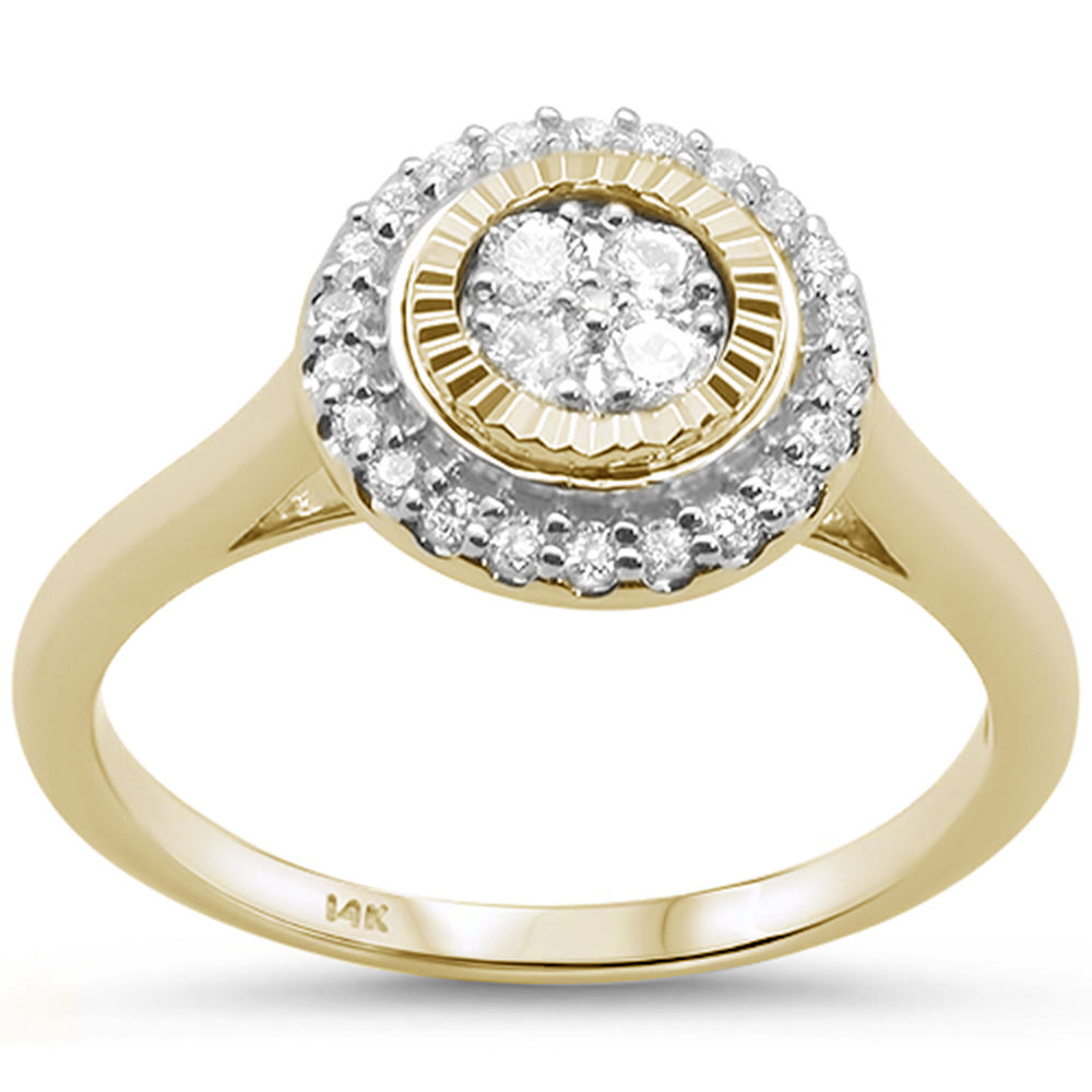 Muse Jewelry .27CT G SI 14KT Yellow Gold Diamond Round Engagement Ring Size 6.5