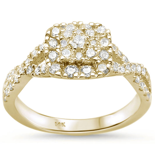 Muse Jewelry .77cts 14k Yellow gold Diamond Solitaire Engagement Promise Ring Size 6.5