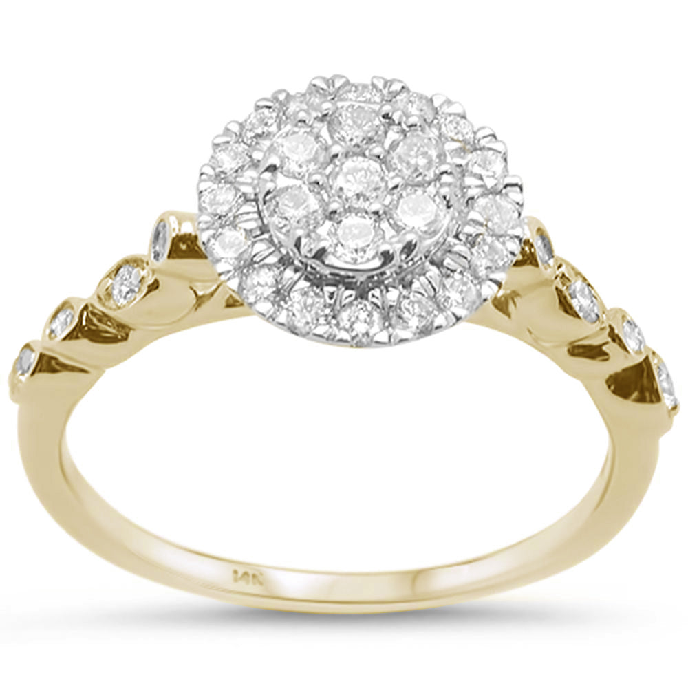 Muse Jewelry .50CT G SI 14KT Yellow Gold Diamond Round Diamond Solitaire Style Ring Size 6.5