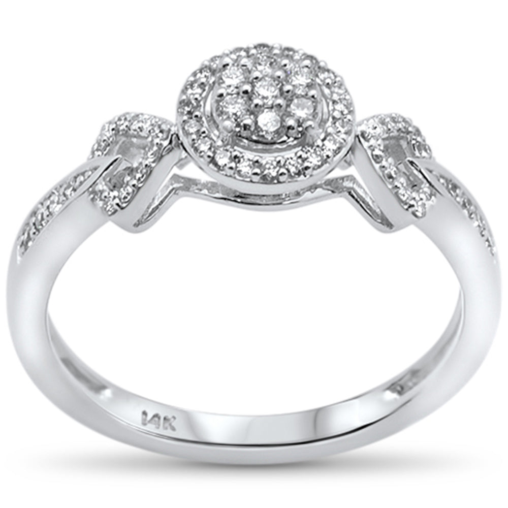 Muse Jewelry .25ct 14k White Gold Diamond Engagement Promise Ring Size 6.5