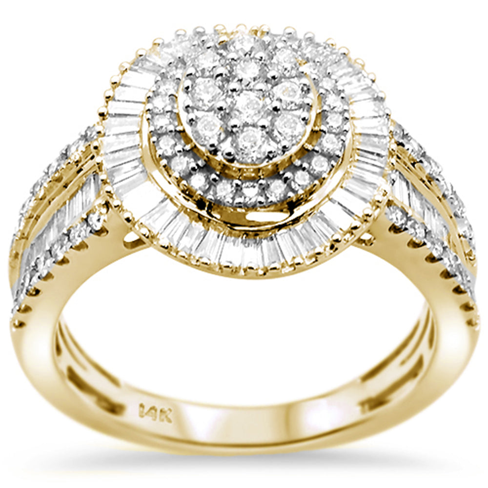 Muse Jewelry 1.0ct 14k Yellow Gold Oval Shape Diamond Engagement Ring Size 6.5