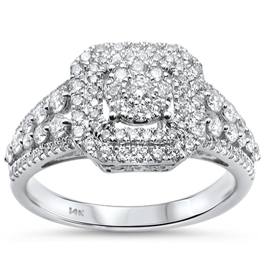 Muse Jewelry .82ct 14K White Gold Diamond Engagement Ring Size 6.5