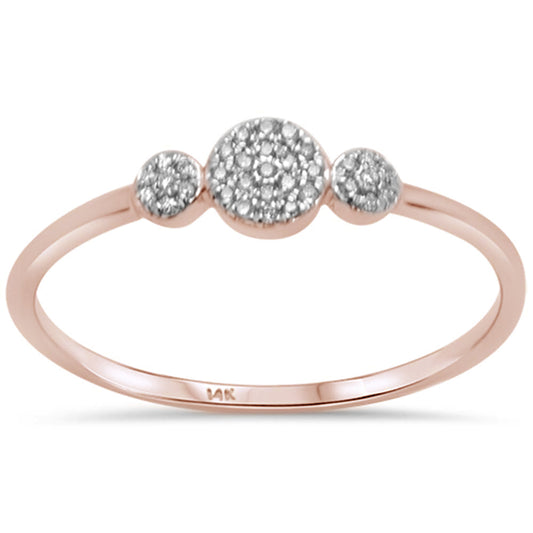 Muse Jewelry .06ct G SI 14K Rose Gold Diamond Ring Size 6.5