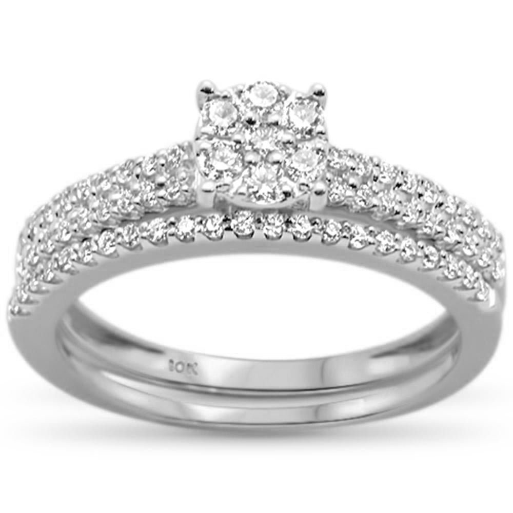 Muse Jewelry .48ct G SI 10K White Gold Diamond Ring Size 6.5